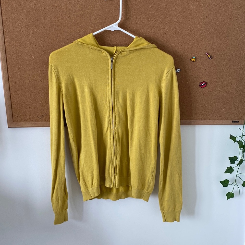 Yellow Zip-Up Sweatshirt